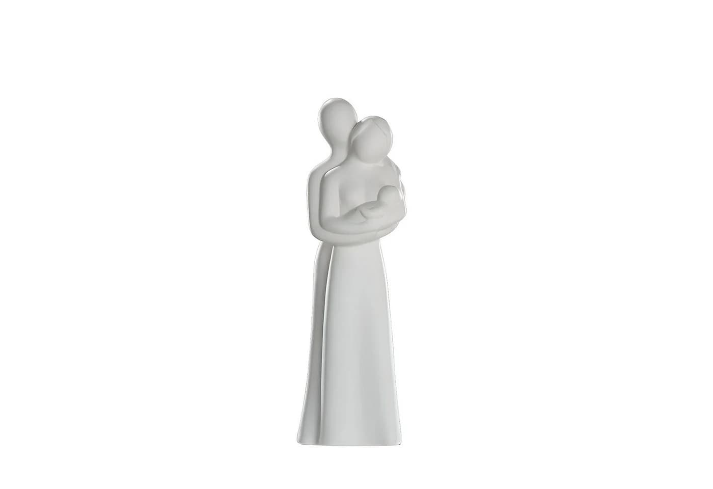 GILDE Dekofigur Francis Eltern mit Baby Keramik Creme - Bild 2