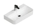Aqua Bagno Aufsatzwaschbecken 70 cm weiß glänzend eckig Bild 2