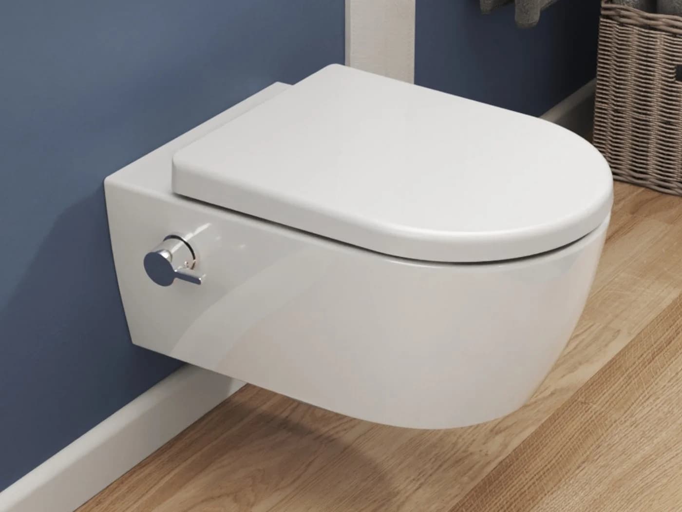 SSWW Dusch-WC Taharet Wandhängend mit Softclose Sitz Weiss