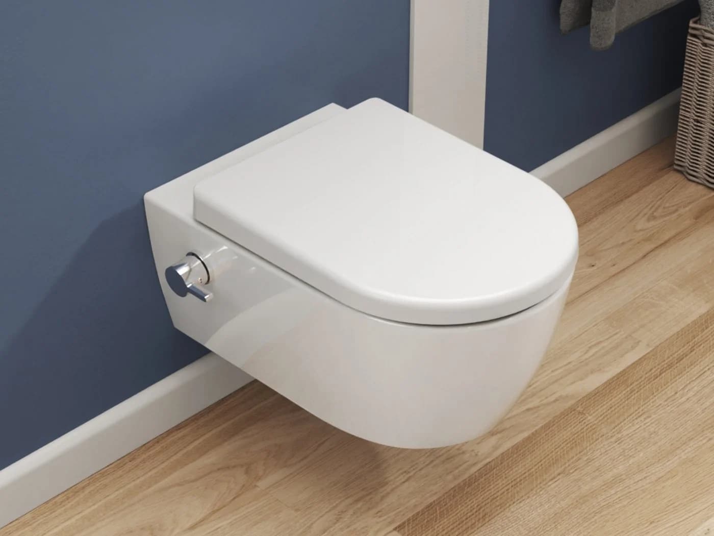 SSWW Dusch-WC Taharet Wandhängend mit Softclose Sitz Weiss - Bild 3