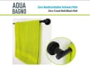 Aqua Bagno ZERO Handtuchhalter Schwarz Matt 50cm Bild 4