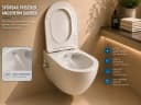 Aqua Bagno Cloud 2.0 Dusch-WC mit Bidet-Funktion Weiß Softclose Bild 3