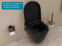 Aqua Bagno Dusch-WC Taharat schwarz matt spülrandlos wandhängend Bild 4