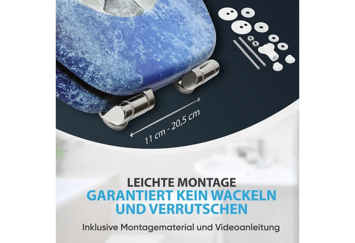 Sanilo WC-Sitz Soccer mit Absenkautomatik - Universell & Modern - Bild 5