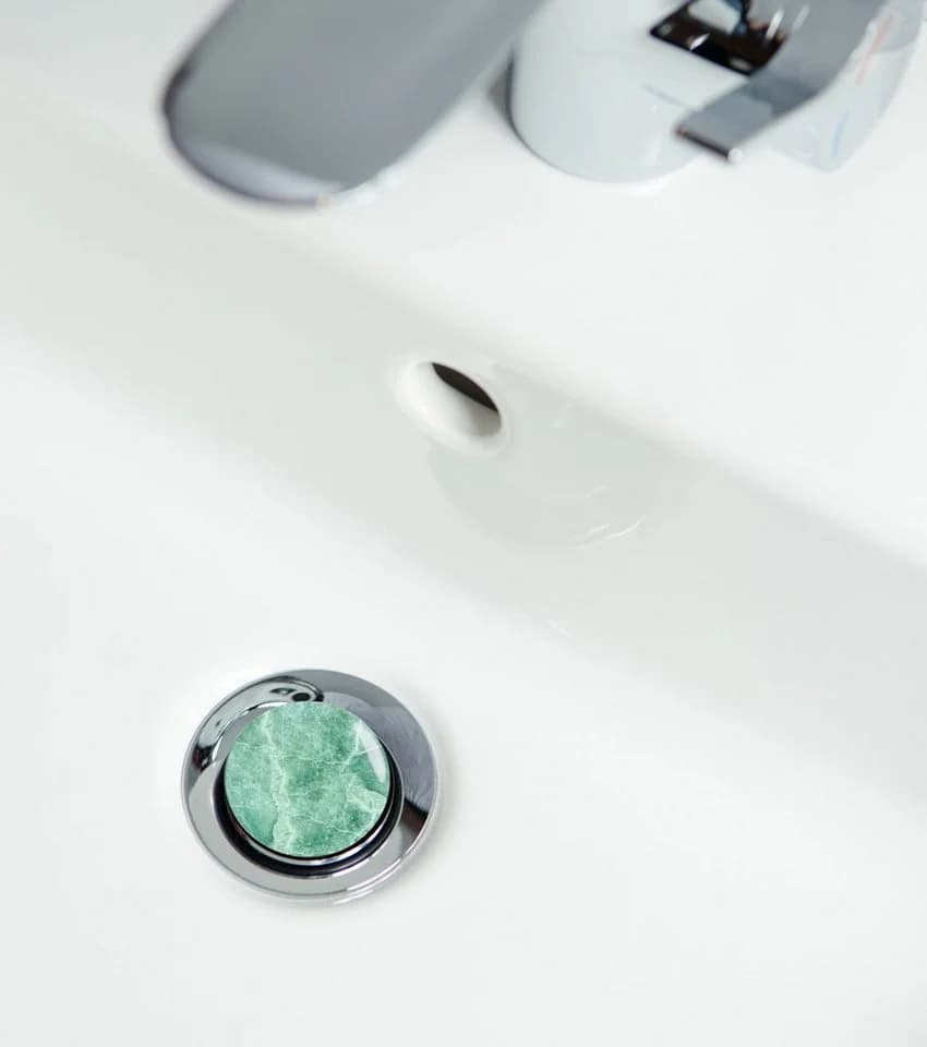 Sanilo Waschbeckenstöpsel Marmor Grün mit Motiv - Bild 3