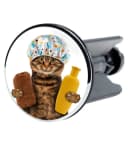 Sanilo Waschbeckenstöpsel Shower Cat Ø 4,0 cm wasserdicht mit Motiv Bild 2