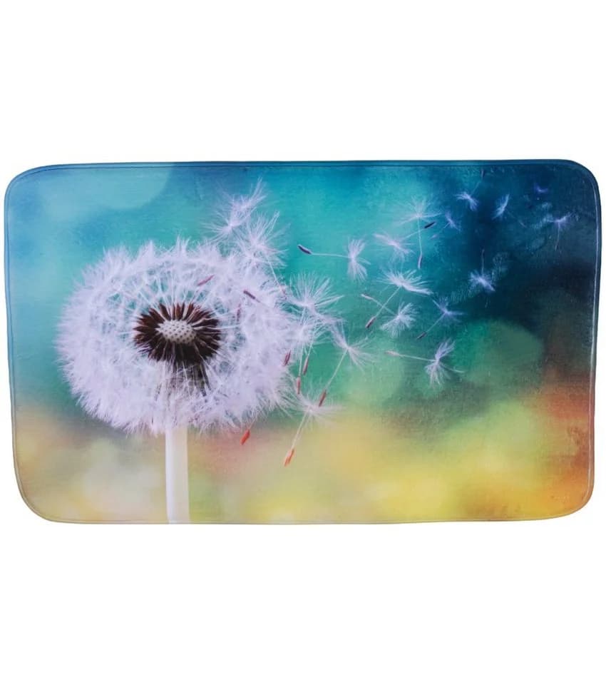 Sanilo Badematte Pusteblume Blau Polyester Rutschhemmend - Bild 2