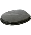 Sanilo WC-Sitz Granit Universell Schwarz Modern Bild 1