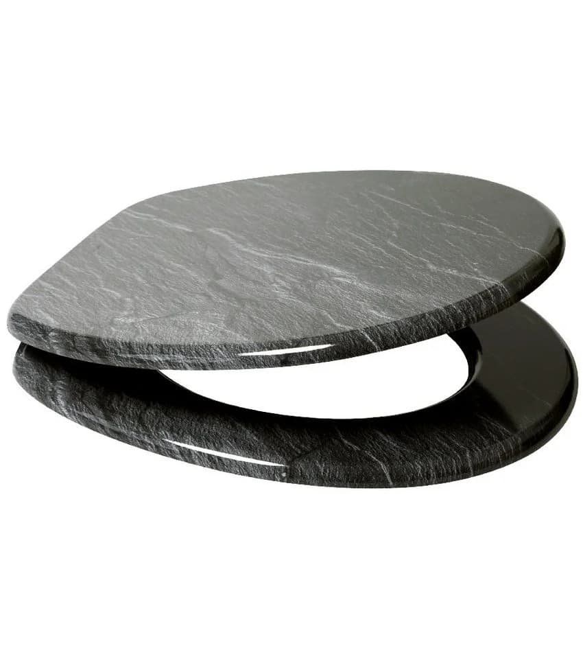 Sanilo WC-Sitz Granit Universell Schwarz Modern - Bild 4