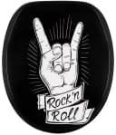 SANILO WC-Sitz Rock n Roll Schwarz/Weiß mit Absenkautomatik Bild 2