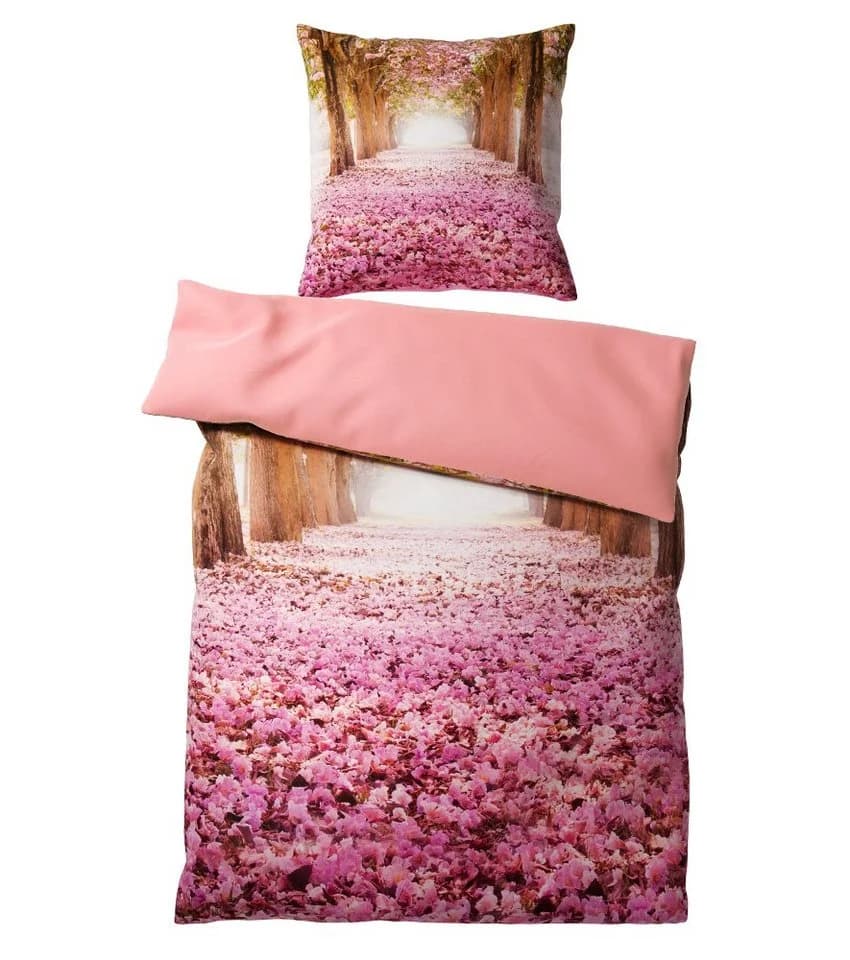 Sanilo Bettwäsche Romantik Rosa 135x200 cm 2-teilig Baumwolle - Bild 2