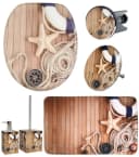 Sanilo Badaccessoire-Set 6-teilig Maritime WC-Sitz mit Absenkautomatik Bild 2