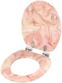 SANILO WC-Sitz Marmor Rosa Bunt mit SoftClose Absenkautomatik Bild 3