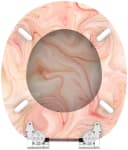 SANILO WC-Sitz Marmor Rosa Bunt mit SoftClose Absenkautomatik Bild 5
