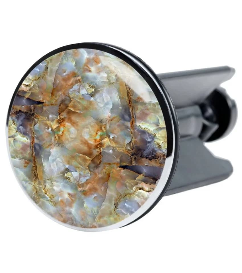 Sanilo Waschbeckenstöpsel Marmor Braun Ø 4,0 cm Motiv - Bild 2