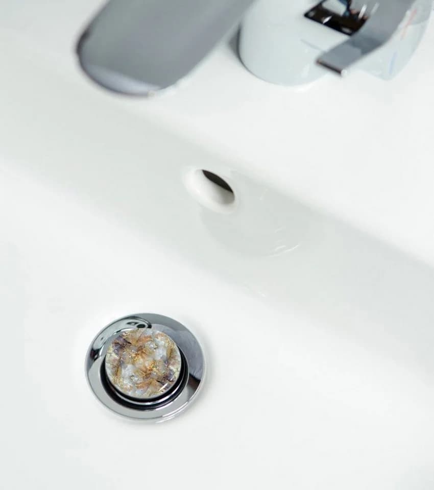 Sanilo Waschbeckenstöpsel Marmor Braun Ø 4,0 cm Motiv - Bild 3