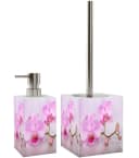 Sanilo Badaccessoire-Set Blooming 2-tlg. WC-Bürste & Seifenspender Rosa Modern Bild 2