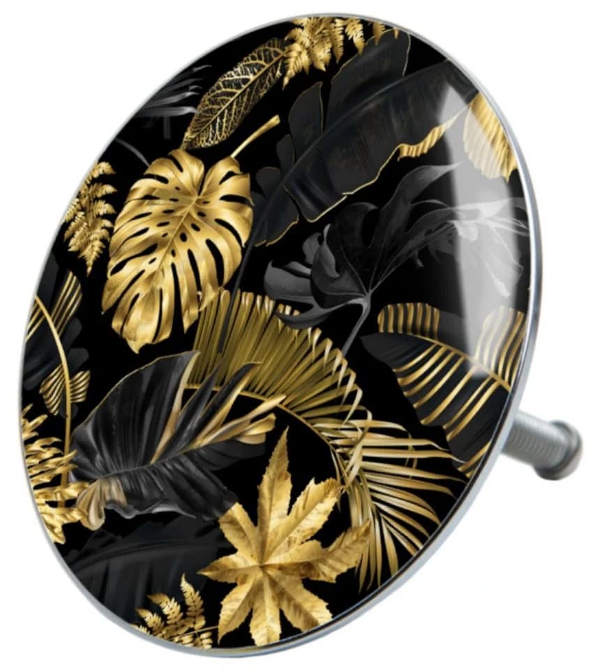 Sanilo Badewannenstöpsel Golden Leaves Gold 100% wasserdicht - Bild 2