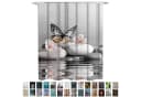 SANILO Duschvorhang Vanesa Orange Grau Polyester Bild 2
