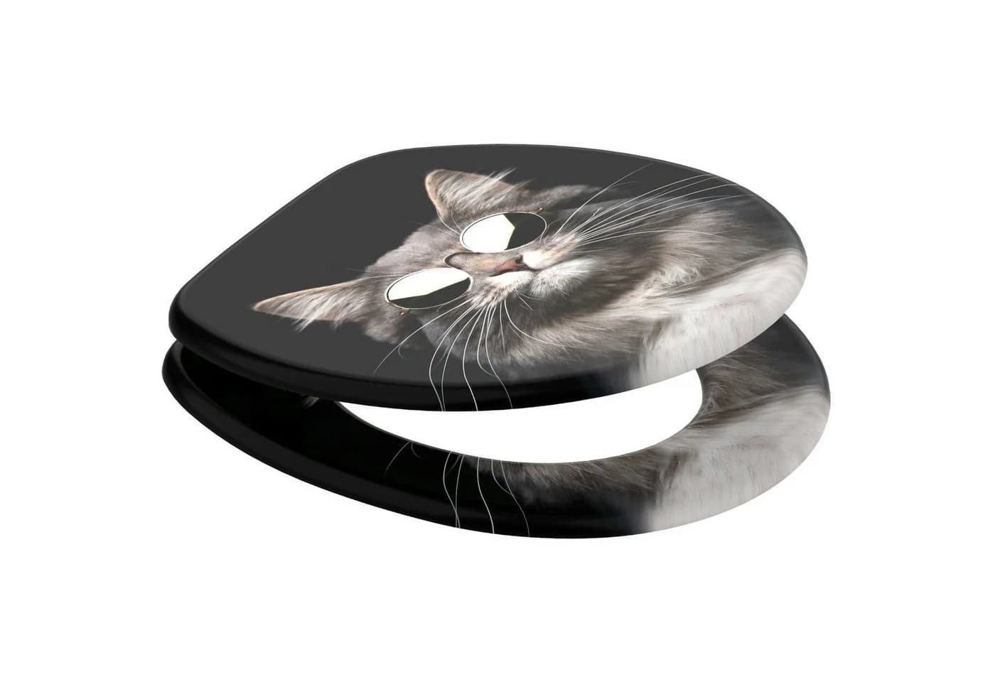 Sanilo WC-Sitz Cool Cat Schwarz Universell Verstellbar - Bild 4