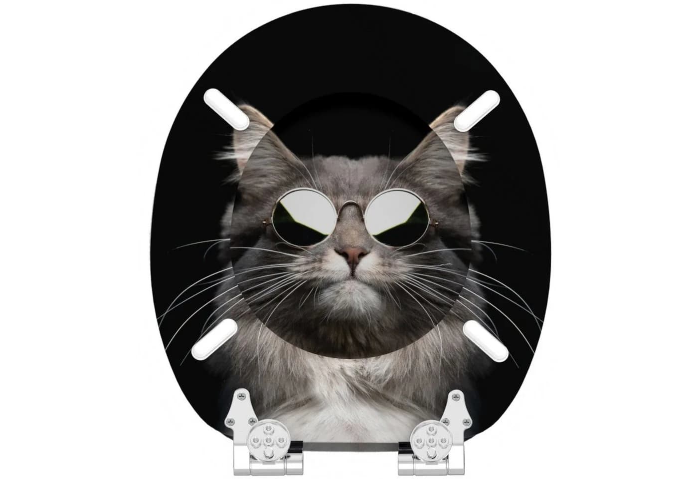 Sanilo WC-Sitz Cool Cat Schwarz Universell Verstellbar - Bild 5