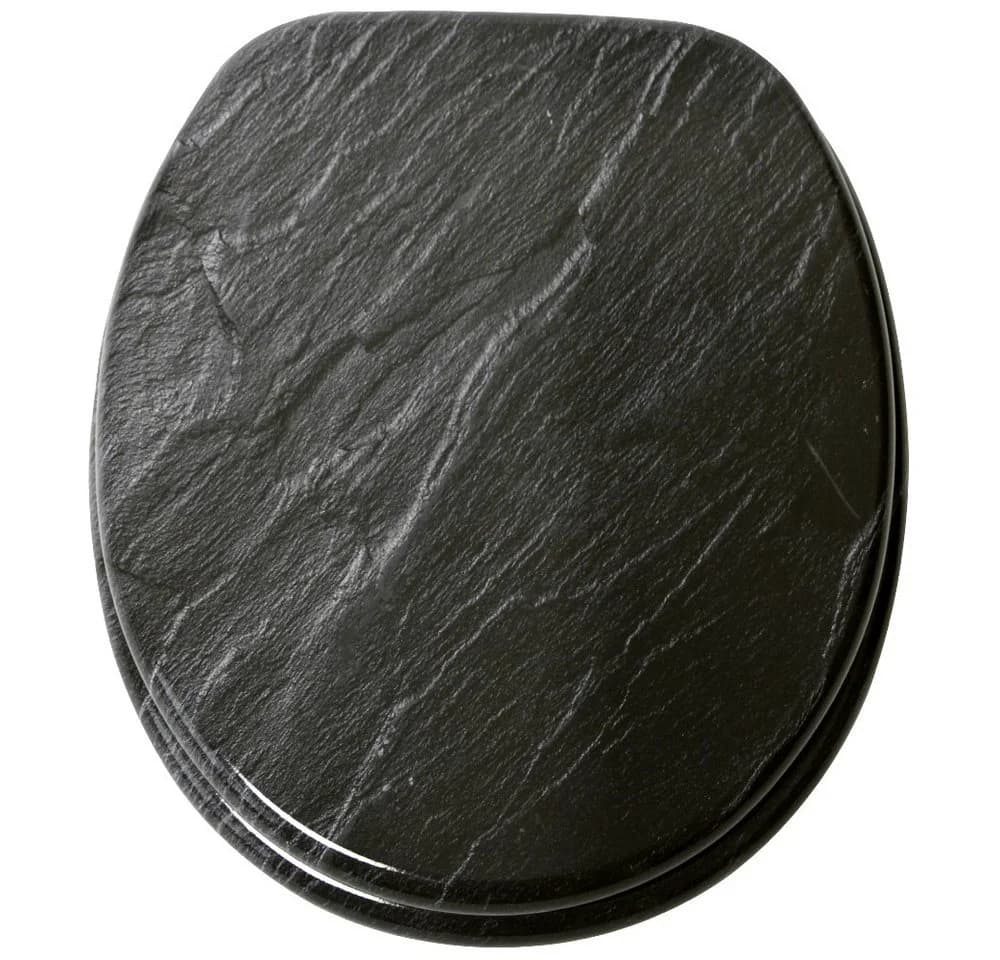 Sanilo Badaccessoire-Set 6-teilig Granit mit WC-Sitz und Absenkautomatik