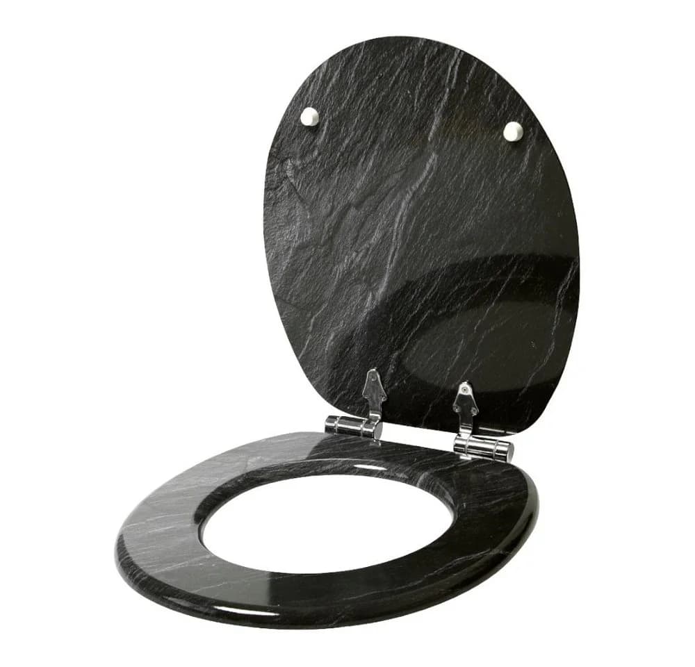 Sanilo Badaccessoire-Set 6-teilig Granit mit WC-Sitz und Absenkautomatik - Bild 3