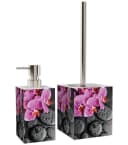 Sanilo Badaccessoire-Set mit Motiv, Seifenspender und WC-Bürste, 2-tlg., Desinfektionsspender, hochwertig & modern Bild 1