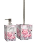 Sanilo Badaccessoire-Set Flamingo 2-tlg. WC-Bürste Seifenspender Rosa Bild 2