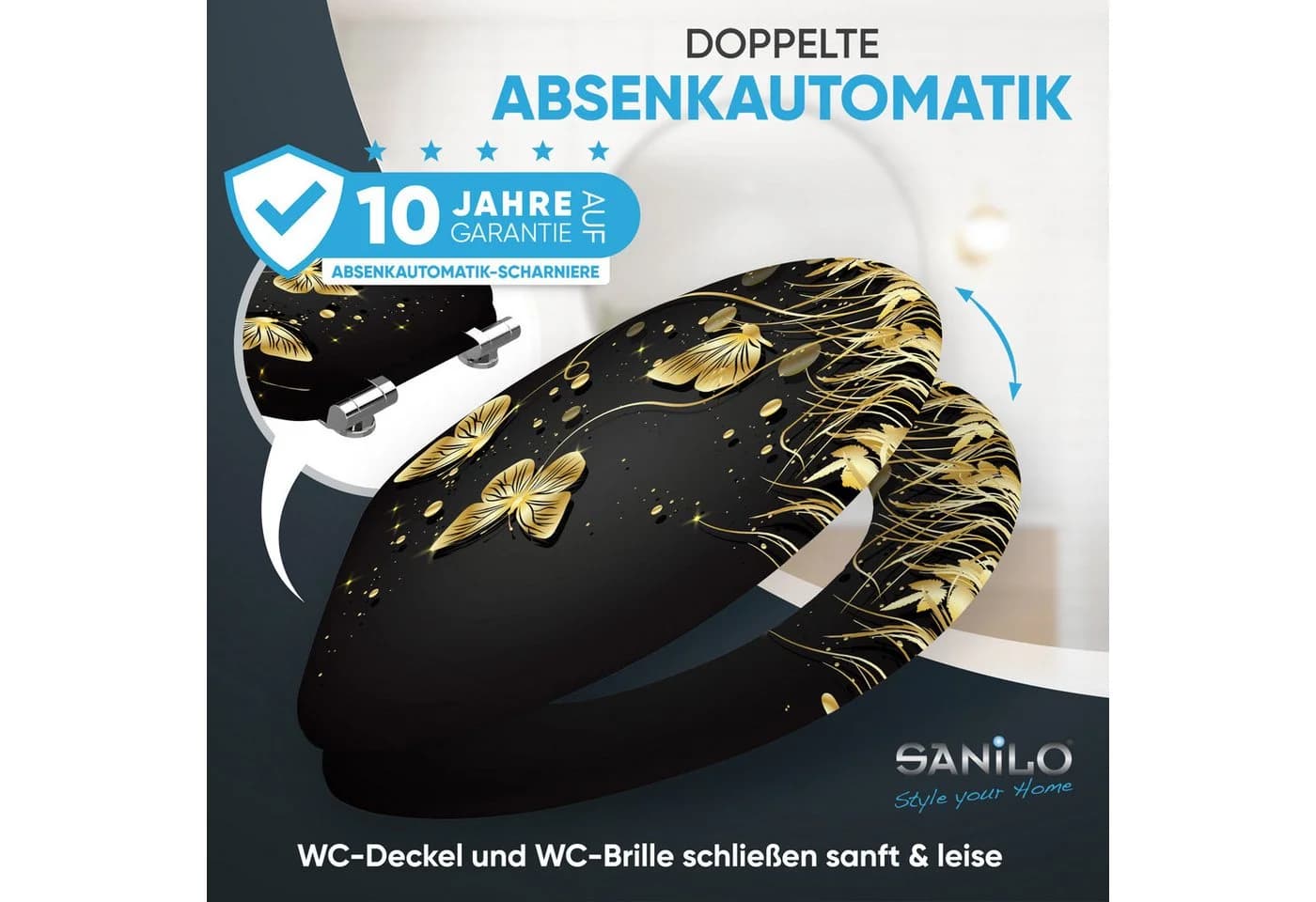 Sanilo WC-Sitz Silhouette Schwarz mit Absenkautomatik - Bild 3