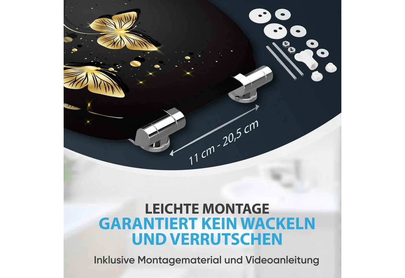 Sanilo WC-Sitz Silhouette Schwarz mit Absenkautomatik - Bild 5