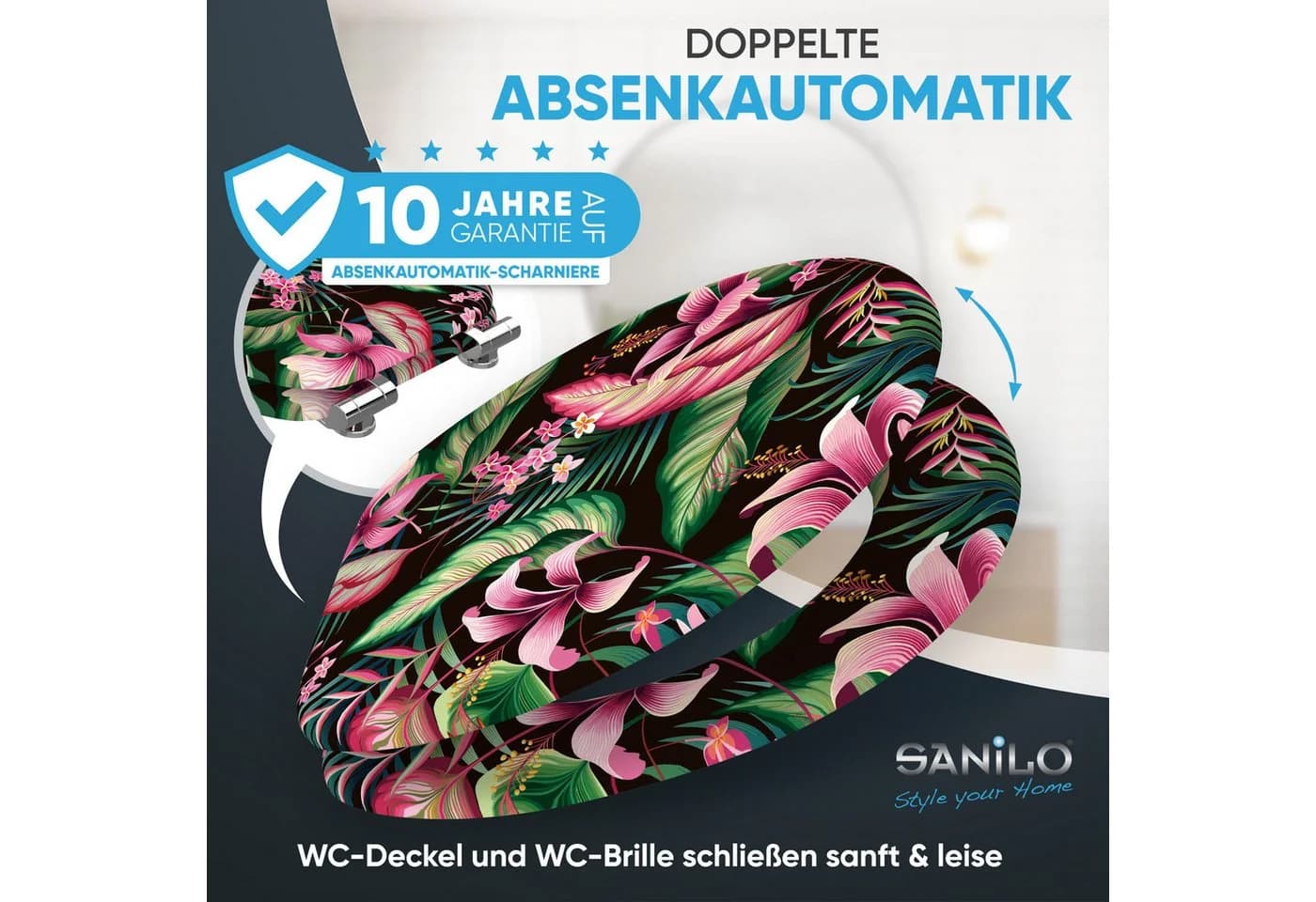 Sanilo WC-Sitz Bali Rosa mit Absenkautomatik - Bild 3