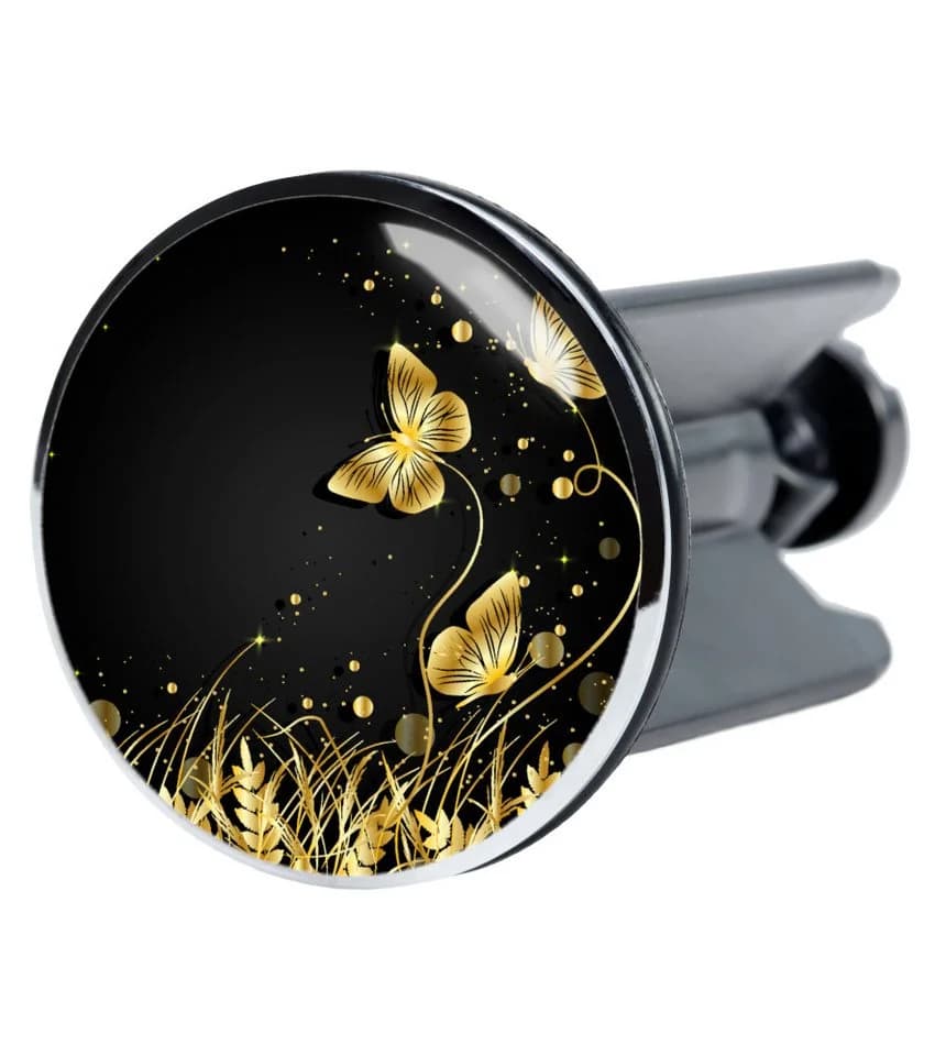 SANILO Waschbeckenstöpsel Silhouette Gold Ø 4,0 cm Motiv - Bild 2