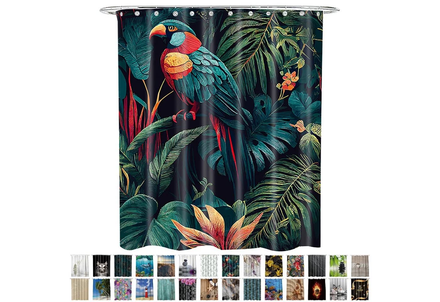 Sanilo Duschvorhang Exotic 100% wasserdicht Anti-Schimmel Polyester - Bild 2