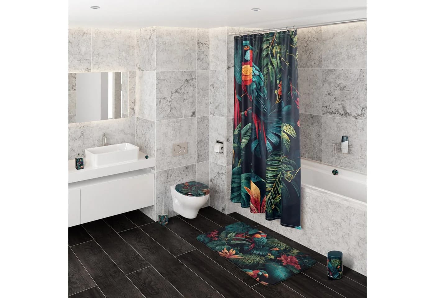 Sanilo Duschvorhang Exotic 100% wasserdicht Anti-Schimmel Polyester - Bild 3