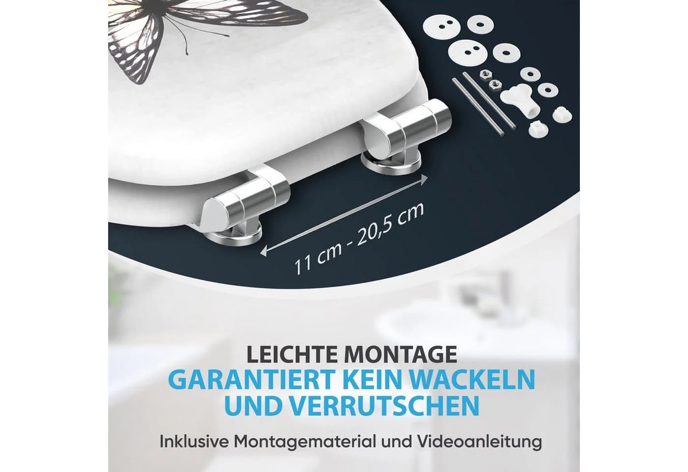Sanilo Badaccessoire-Set 3-teilig Grau WC-Sitz mit Absenkautomatik - Bild 4