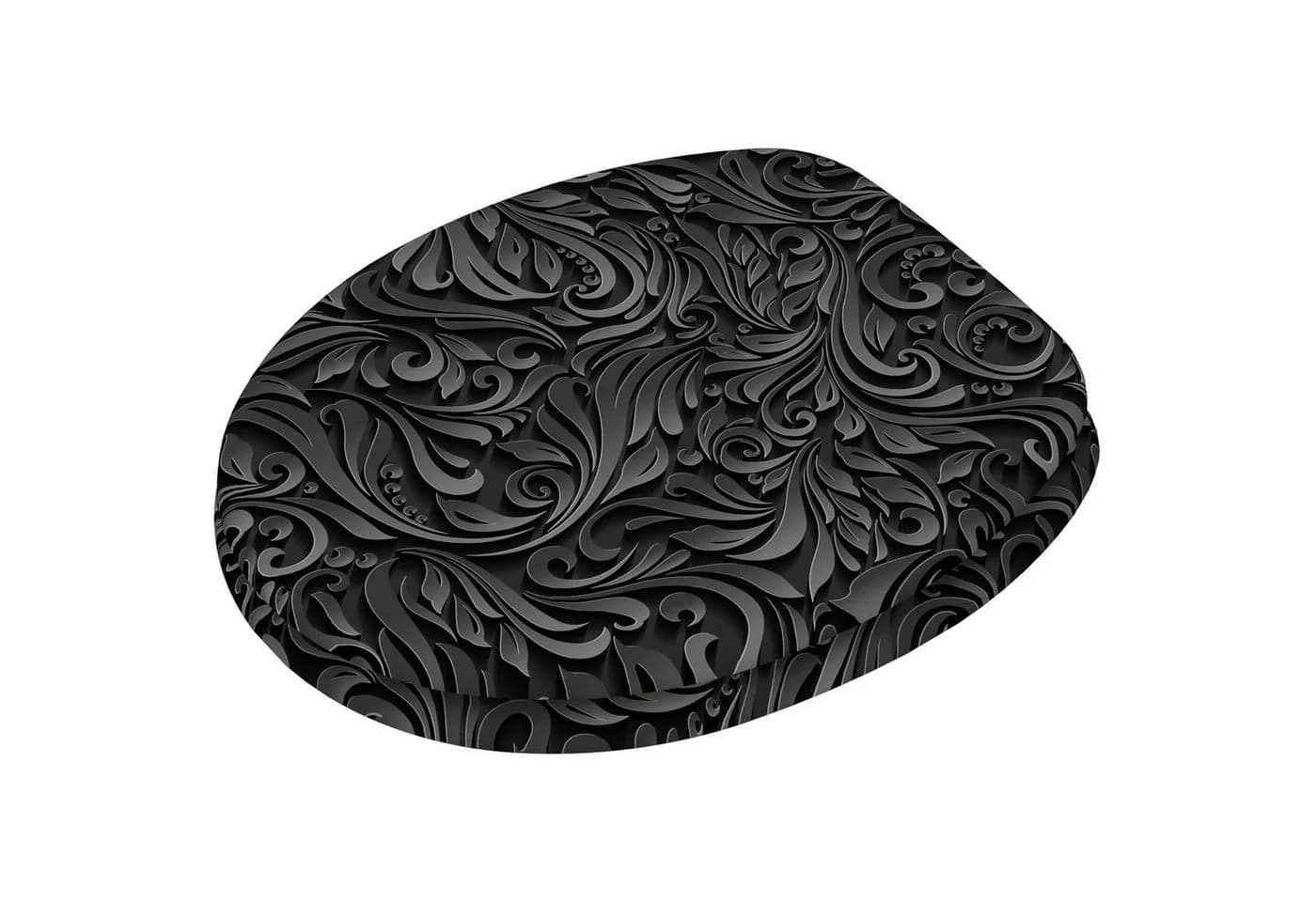 SANILO WC-Sitz Floral Universell Mit Verstellbaren Scharnieren