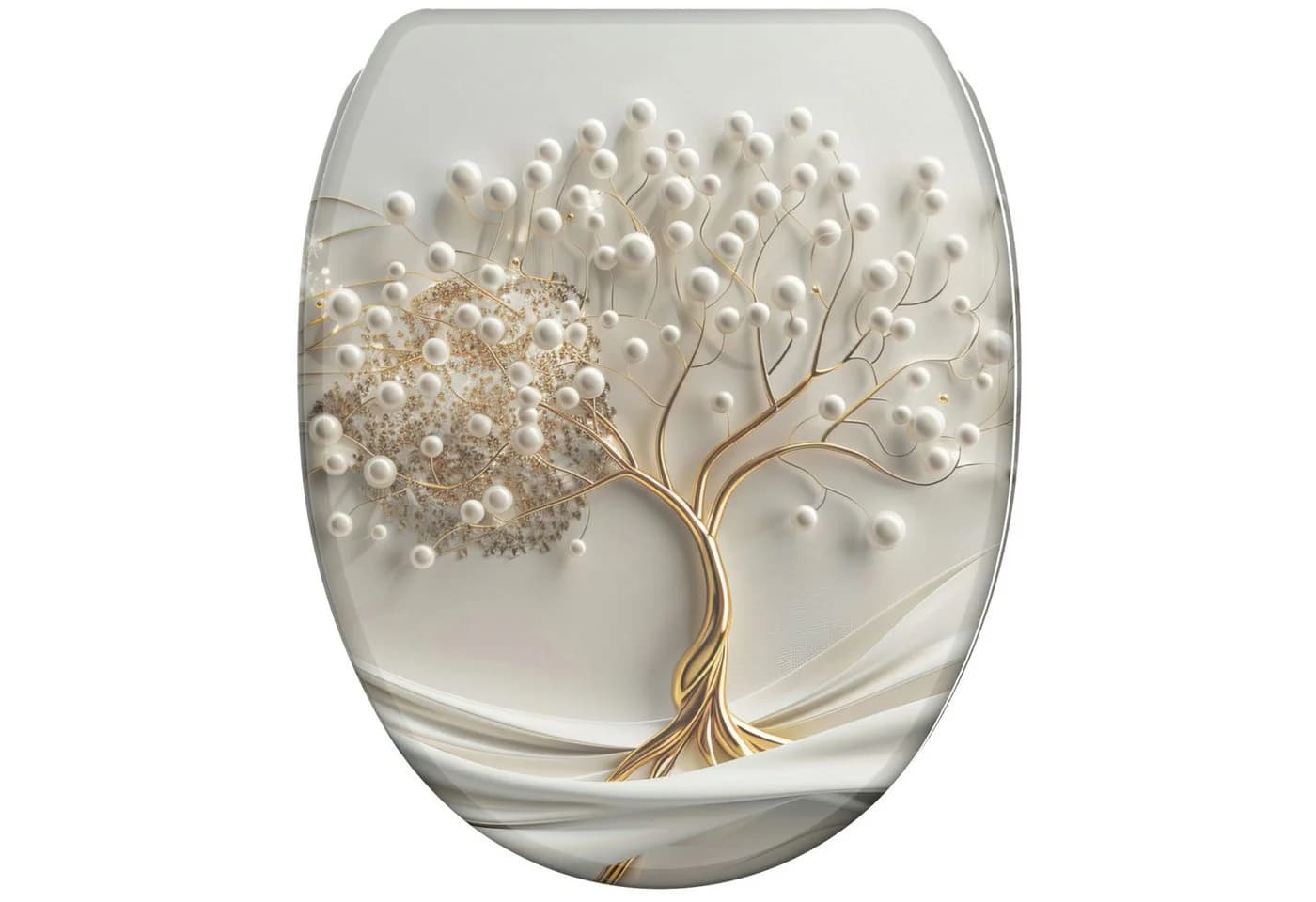 Sanilo WC-Sitz Tree of Life mit Absenkautomatik & Quick Release Weiß - Bild 2