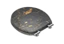 Sanilo WC-Sitz Shield Schwarz mit Absenkautomatik und verstellbaren Scharnieren Bild 5
