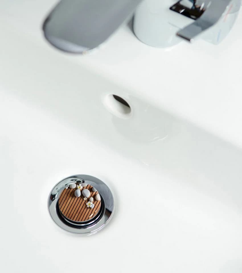Sanilo Waschbeckenstöpsel Zentara mit Motiv, universell, wasserdicht - Bild 3