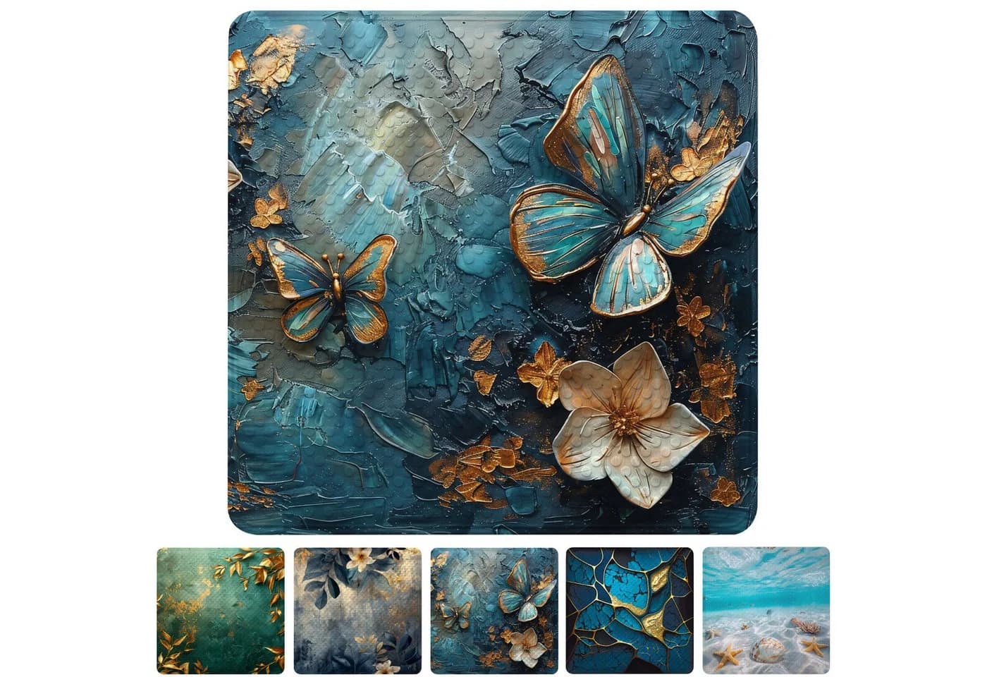 Sanilo Duschmatte mit Motiv, 53 x 53 cm, Kunststoff PVC, quadratisch, 230 Saugnäpfe - Bild 2