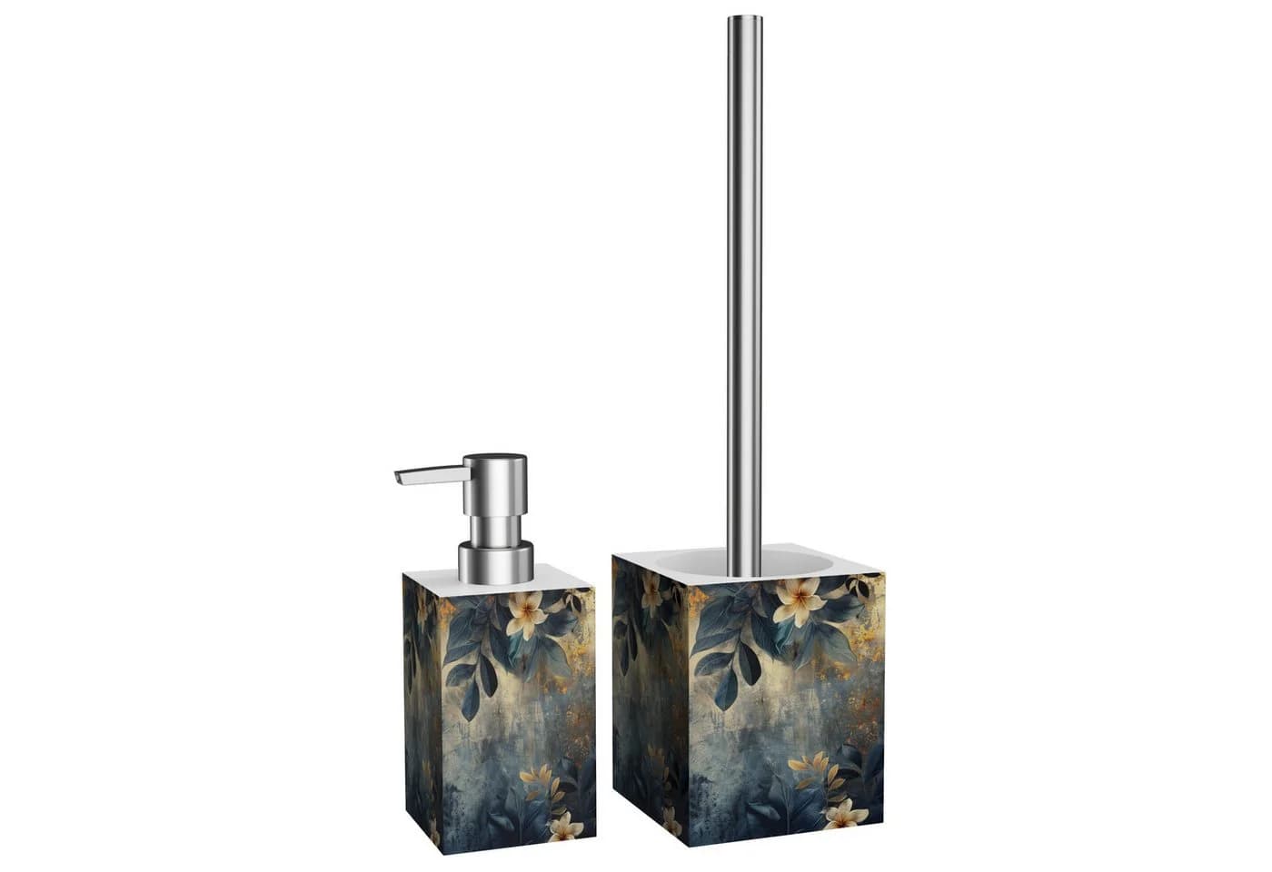Sanilo Badaccessoire-Set 2-tlg. Grau Polyresin & Edelstahl