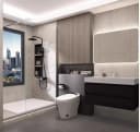 Teico Duschwand 8 mm ESG Glas türlos 120x200 cm Bild 1