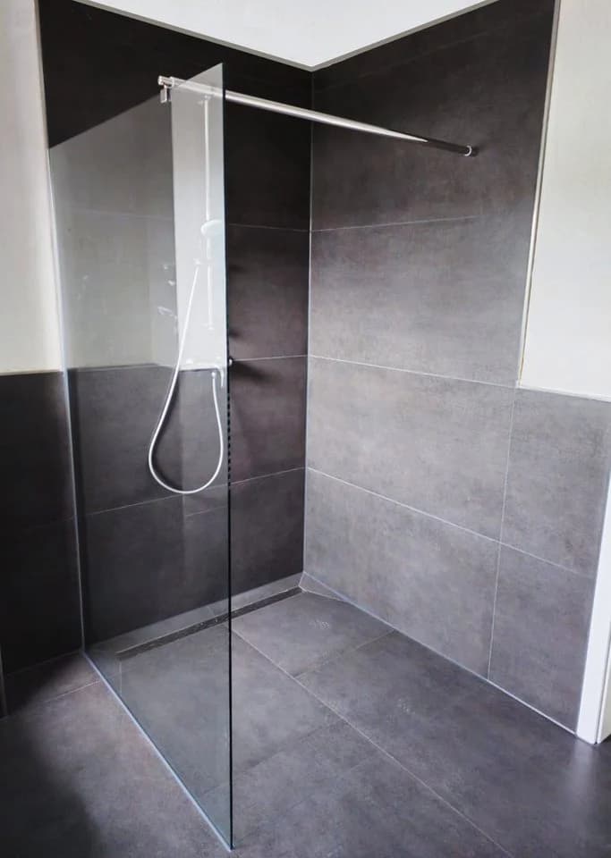 Teico Duschwand 8 mm ESG Glas türlos 120x200 cm - Bild 3