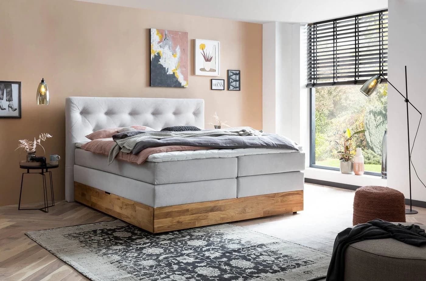 Belanoti Boxspringbett Marbo 180x200 mit Bettkasten und Visco-Topper - Bild 2