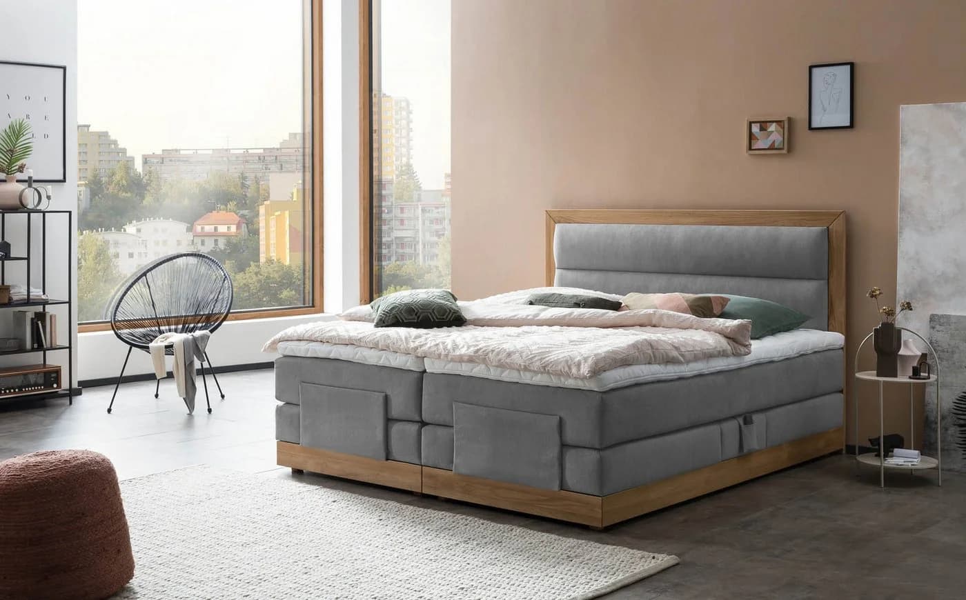 Belanoti MODELA Boxspringbett Elektrisch Verstellbar Hellgrau - Bild 2
