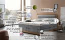 Belanoti MODELA Boxspringbett Elektrisch Verstellbar Hellgrau Bild 4