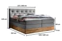Belanoti Boxspringbett Marbo mit Bettkasten und Visco-Topper Bild 5