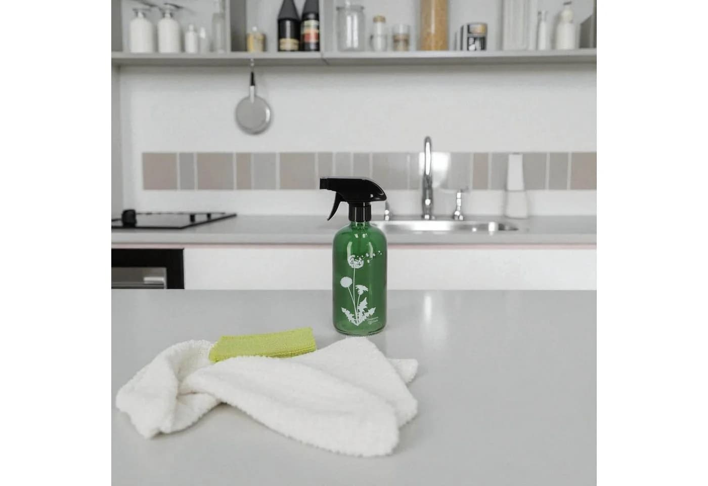 Dekowunder Zerstäuberflasche Glas 2er Set Grün/Braun Nachfüllbar - Bild 5