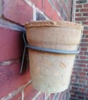 Dekowunder Terracotta Übertopf mit Wandhalterung Landhausstil Bild 3